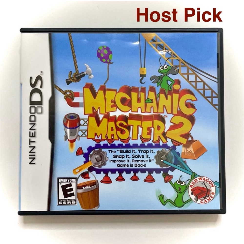 Nintendo DS Lite Mechanic Master 2 GameBuilding Engineer Problem Solve Math Fun